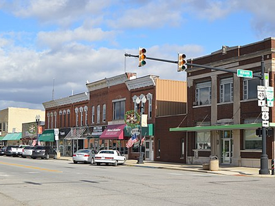 Michigan north of Indiana in Ohio