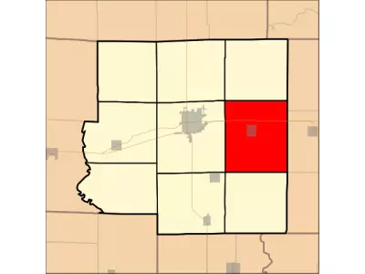 Map highlighting Claremont Township, Richland County, Illinois