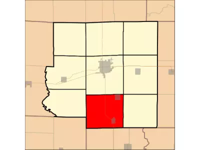 Map highlighting Madison Township, Richland County, Illinois
