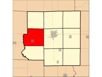 Map highlighting Noble Township, Richland County, Illinois