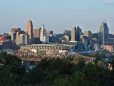 Downtown Cincinnati viewed from Devou Park
