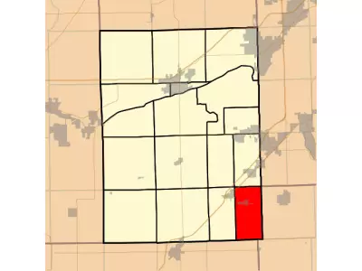 Map highlighting Greenfield Township, Grundy County, Illinois