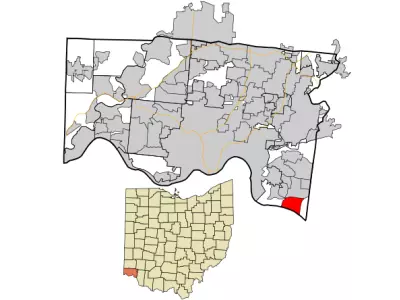 Hamilton County Ohio Incorporated and Unincorporated areas Coldstream highlighted