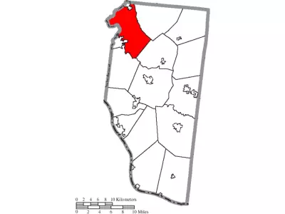 Map of Clermont County Ohio Highlighting Miami Township