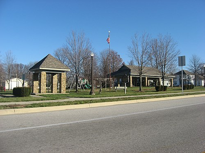 Hartsville town square, southwestern corner