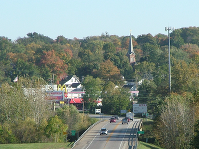 Attica Indiana from the west