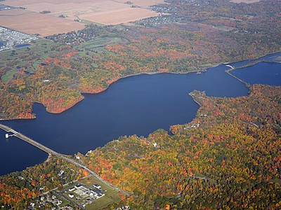 Eagle Creek Park and Reservoir 2022 aerial