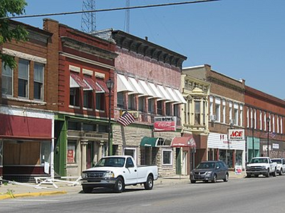 Main Street in downtown Clinton