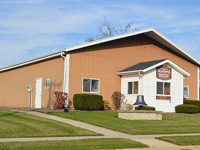 Rossburg village hall from southwest