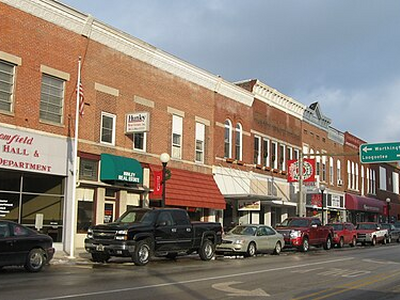 Downtown Bloomfield, Indiana