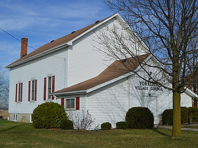Yorkshire village hall from southwest