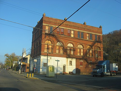 Building in downtown Addyston
