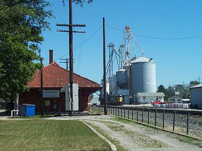 Milford Illinois Village Hall and Elevator