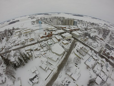Conway Ohio Winter 2015 from drone