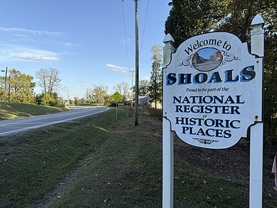 Shoals, Indiana sign
