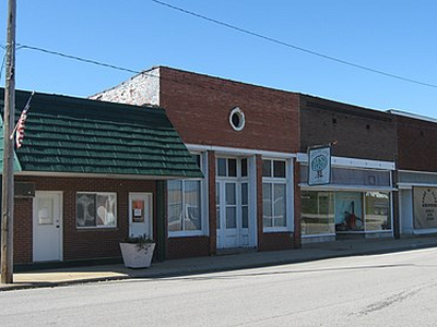 Hutsonville business district