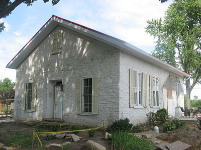 Casstown Lutheran Stone Church from southwest