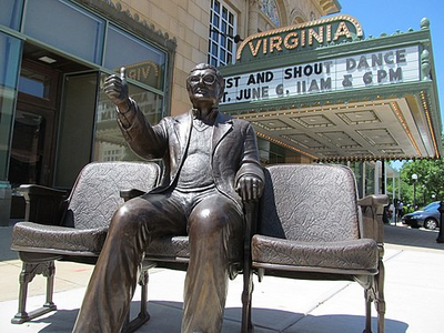 Roger Ebert Statue, Virginia Theater (Champaign)