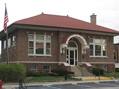 Thorntown Public Library front and northern side