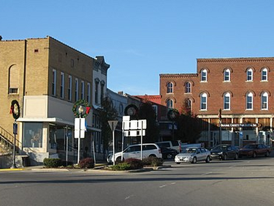 Northwestern corner of square in Paoli