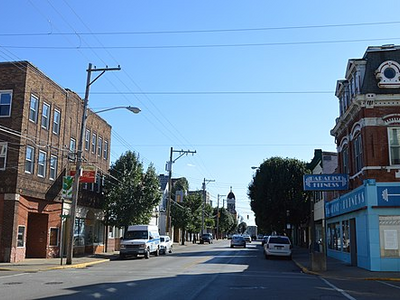 Walnut and Vine in Elmwood Place, looking southwest